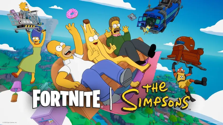 The Simpsons x Fortnite Battle Pass Art, Gag locations