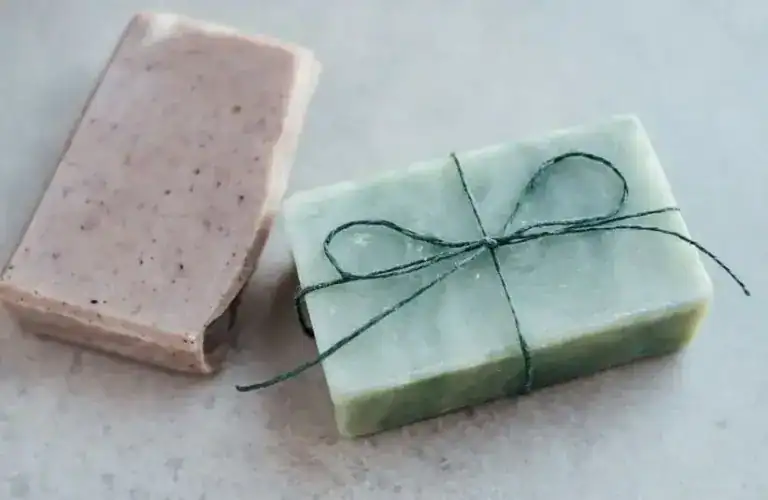 Image of Handmade organic soap bars to represent Native-owned wellness brands