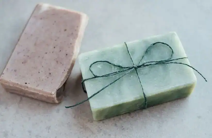 Image of Handmade organic soap bars to represent Native-owned wellness brands