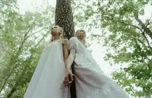 The twins represent Gemini in the energy of the woods.
