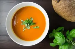 Homemade canned soups that are shelf stable.