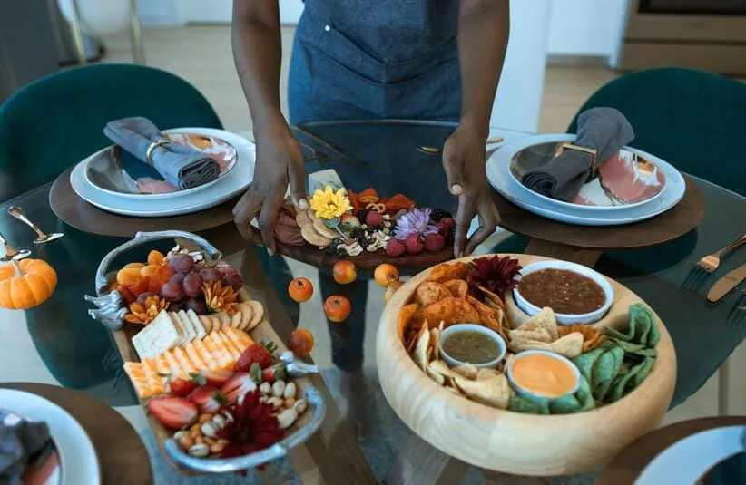Thanksgiving guests love charcuterie boards. 