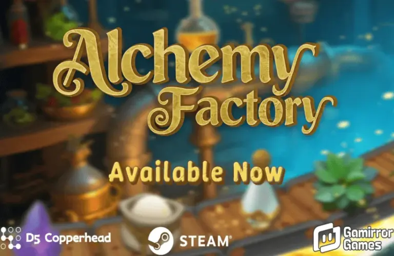 Alchemy Factor growing crops, factory simulation, Gamirror Games, mixing potions, time management, full automotive production