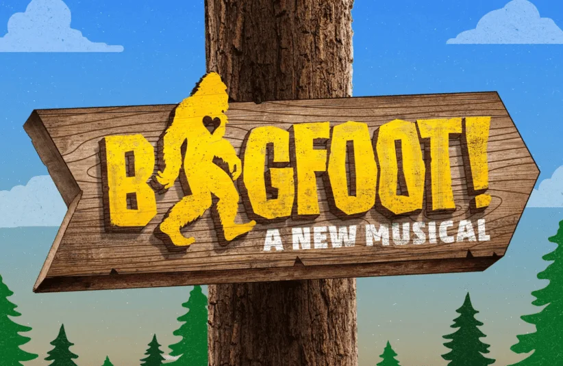 BIGFOOT! A New Musical, an off-broadway production about a Bigfoot musical, comedic show performing in 2026, Grey Henson as Bigfoot, illustration
