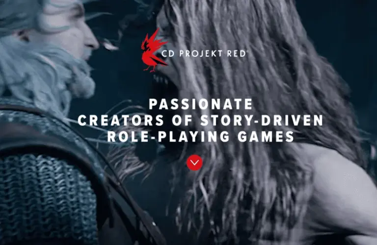 CD Projekt Red, webpage, official site, logo, Witcher series, Witcher 4 ai debate