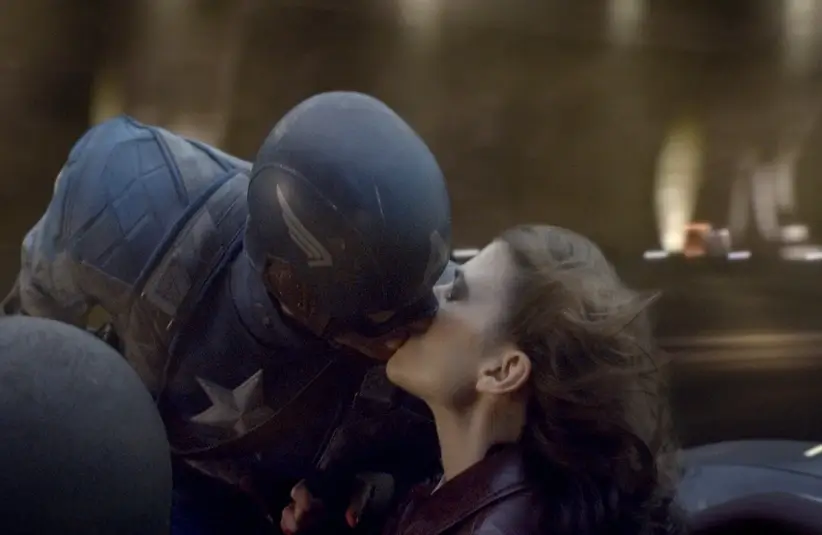 Chris Evans and Hayley Atwell in Captain America: The First Avenger (2011)
