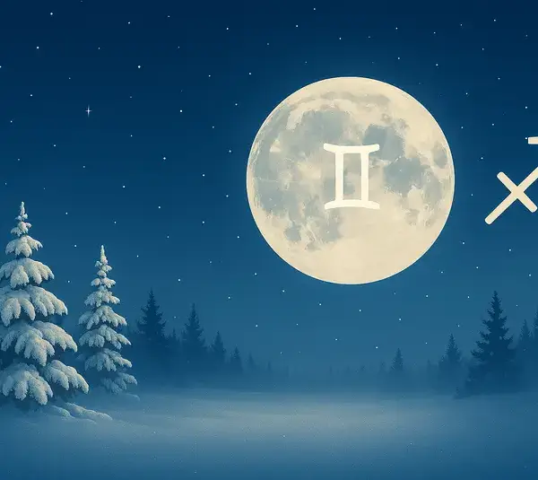Gemini Full Moon in Sagittarius Season and their opposite energies.