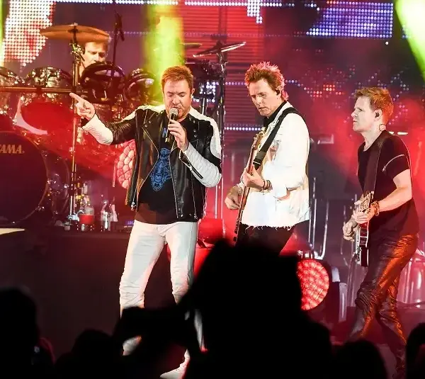Today's epic earworm comes from Duran Duran, pictured here performing at the Kennedy Space Center.