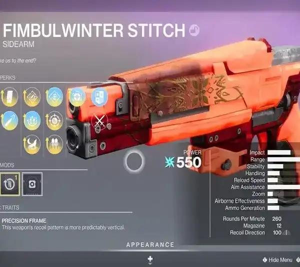 Fimbulwinter Stitch God Roll Guide in Destiny 2