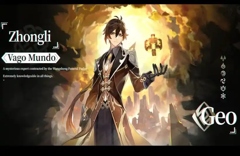 Ghenshin Impact character Zhongli