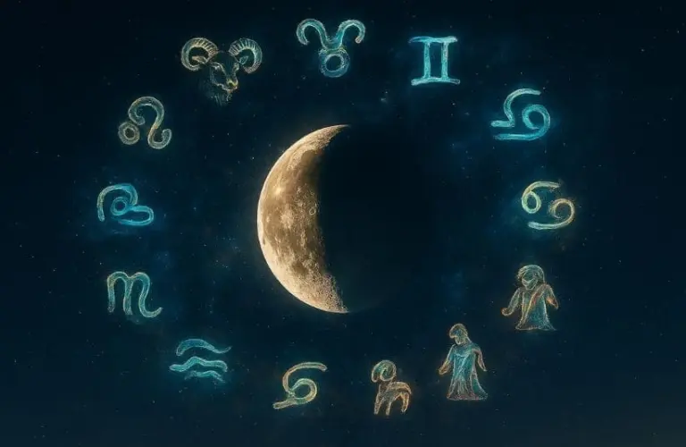 Half Moon Zodiac Wheel