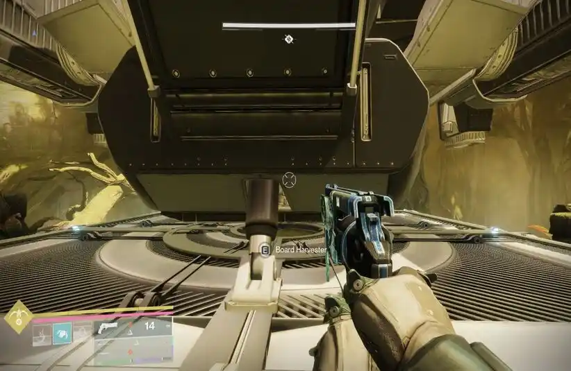 Destiny 2 Harvest ship in Equilibrium Dungeon