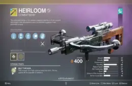 Destiny 2 Heirloom Review