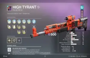 High Tyrant God Roll Guide in Destiny 2