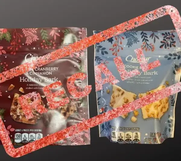 Silvestri Sweets Cookie Butter Holiday Bark and Pecan, Cranberry & Cinnamon Holiday Bark recall