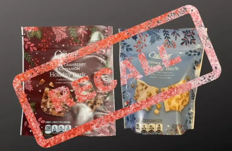 Silvestri Sweets Cookie Butter Holiday Bark and Pecan, Cranberry & Cinnamon Holiday Bark recall