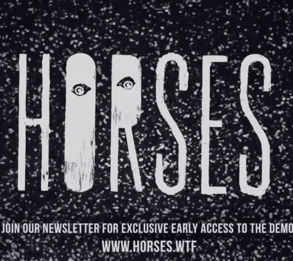 Horses, Santa Ragione, black and white silent film style interactive game, immersive but extremely unsettling imagery, gore, violence, trauma, suicide, content warning from developer, banned game, website title