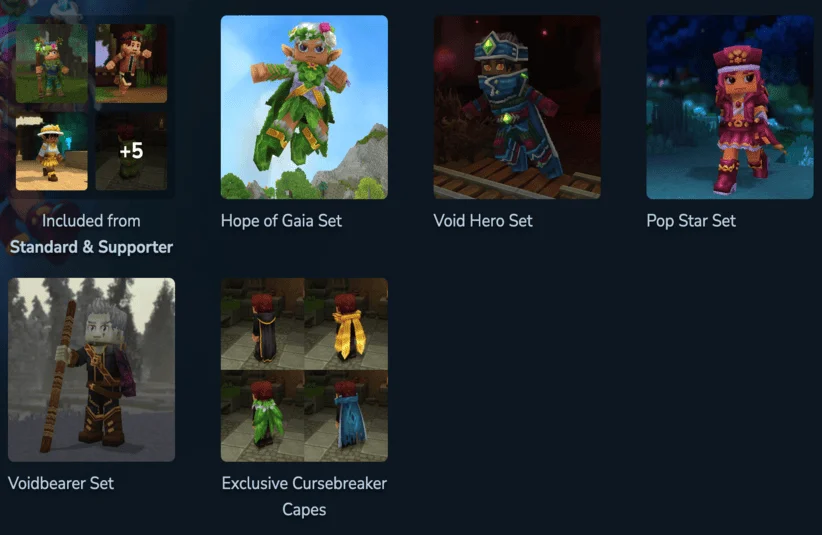 Hytale, early access, pre-purchase, Jan. 2026 indie fantasy RPG, website platform, Hypixel Studios, Cursebreaker Edition featured sets and items
