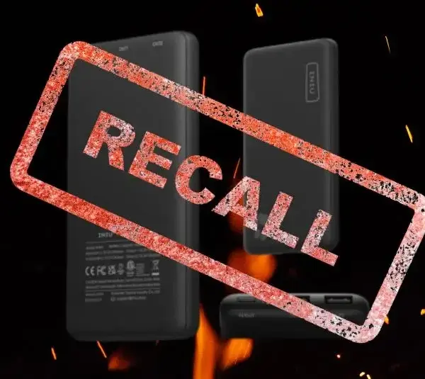INIU Recalls Power Banks Due to Fire and Burn Hazards; Sold on Amazon