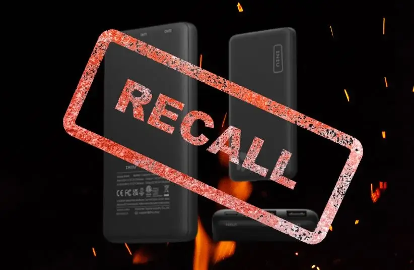 INIU Recalls Power Banks Due to Fire and Burn Hazards; Sold on Amazon