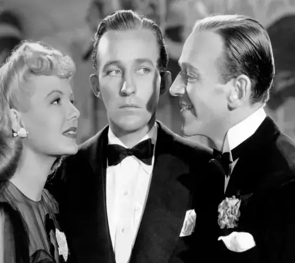 Fred Astaire, Bing Crosby, and Marjorie Reynolds in Holiday Inn (1942)