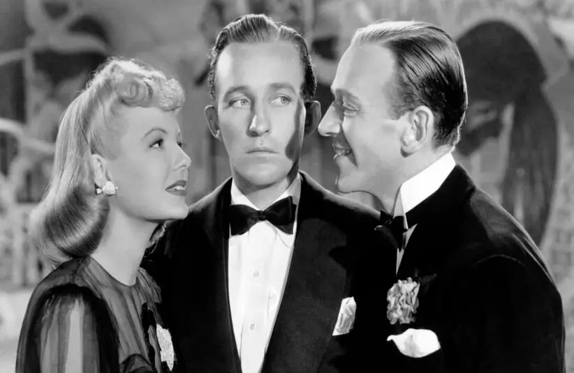 Fred Astaire, Bing Crosby, and Marjorie Reynolds in Holiday Inn (1942)