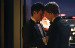 Hudson Williams and Connor Storrie in "Heated Rivalry" (2025), one of the top shows being watched right now
