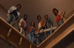 Natalia Dyer, Caleb McLaughlin, Finn Wolfhard, Charlie Heaton, Joe Keery, and Gaten Matarazzo in Chapter Three: The Turnbow Trap (2025)