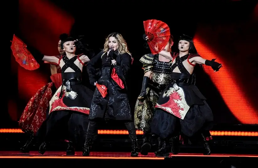 Today's epic earworm is from Madonna, pictured here on her Rebel Heart Tour.