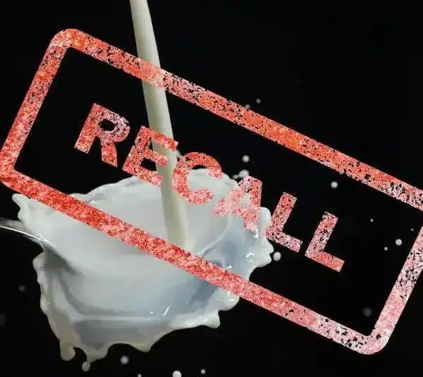 Milk recall on Prairie Farms Dairy products sold Nov-Dec 2025.