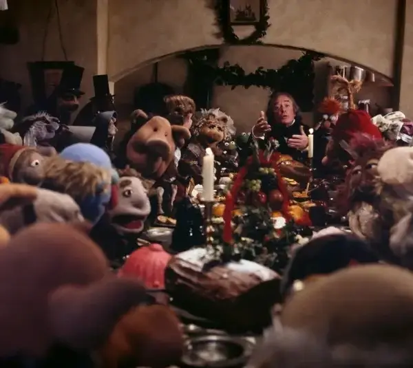 Michael Caine and The Muppets in The Muppet Christmas Carol (1992)