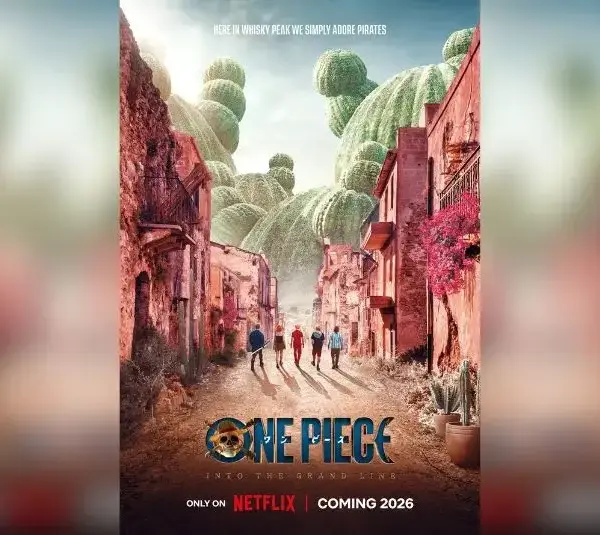 Mackenyu, Emily Rudd, Jacob Romero, Taz Skylar, and Iñaki Godoy in One Piece (2023)