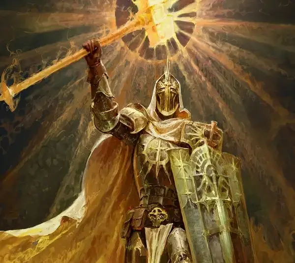 Image of the Paladin Class from Diablo 4
