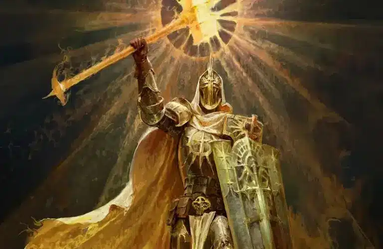 Image of the Paladin Class from Diablo 4