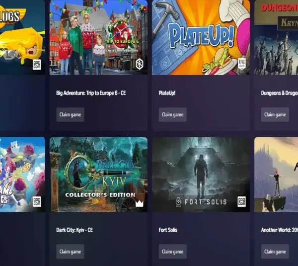 Amazon Prime free games December 2025