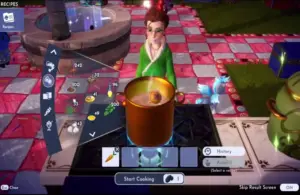 Cooking Button Stew, Disney Dreamlight Valley, Wishblossom Ranch, game glitch