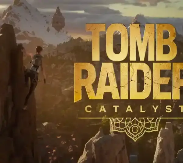 Screenshot of Laura Croft in Teaser Trailer for Tomb Raider Catalyst Game.