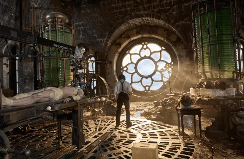 Screenshot of "Frankenstein" (2025)