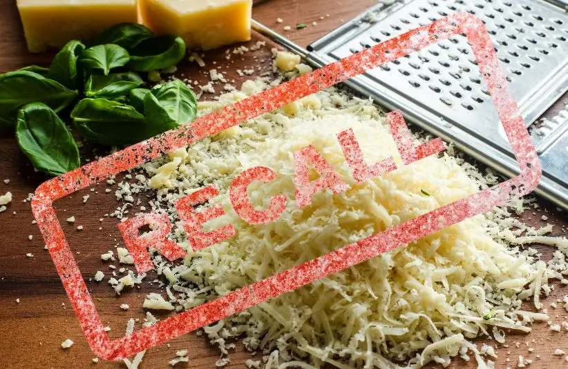 Shredded cheese recall