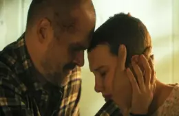 David Harbour and Millie Bobby Brown in Stranger Things