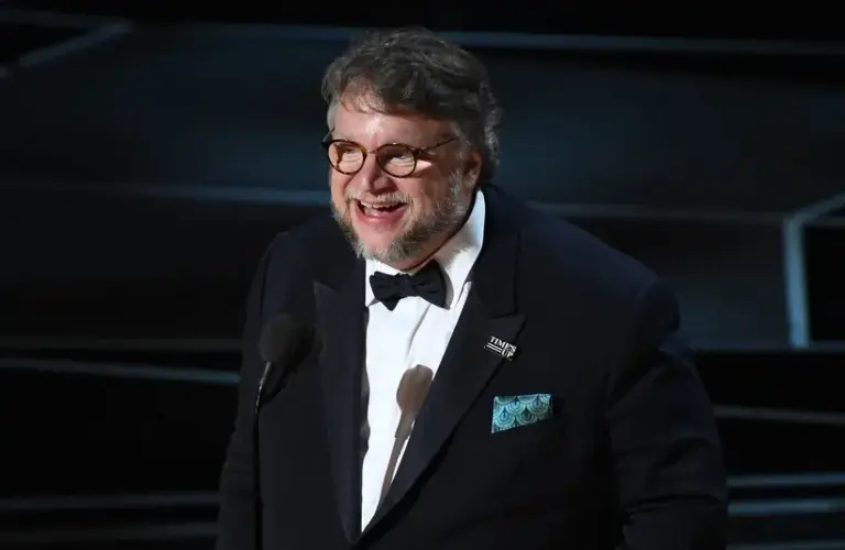 March 4, 2018; Hollywood, CA, USA; Guillermo del Toro accepts the Oscar for achievement in directing for \"The Shape of Water\" during the 90th Academy Awards at Dolby Theatre. / Justice League Dark