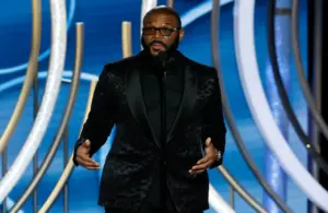 Jan 6, 2019; Beverly Hills, CA, USA; Tyler Perry during the 76th Golden Globe Awards at the Beverly Hilton. Mandatory Credit: Paul Drinkwater/NBC via USA TODAY NETWORK