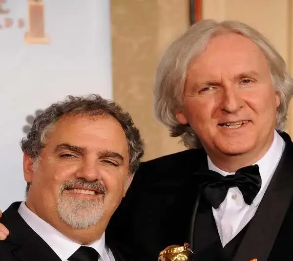 Jon Landau (left) and James Cameron celebrated a Golden Globe best drama award for \"Avatar\" in 2010. Cameron also won the award for best director. Xxx 2010 Golden Globe Awards Landau Cameron 724 Jpg A Ent Usa Ca