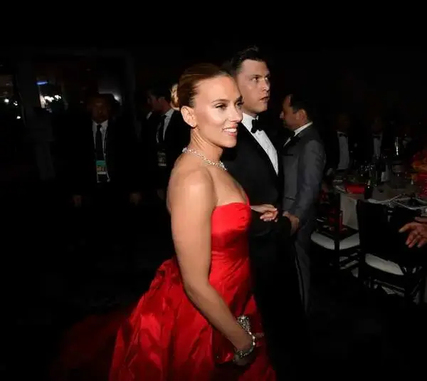 Inside the Golden Globes, USA TODAY met the stars after they left the red carpet. Scarlett Johansson, nominated for \"Marriage Story,'' and Colin Jost of \"Saturday Night Live.'' Scarlett Johansson Golden Globes. © Harrison Hill, USA TODAY, USA TODAY via Imagn Content Services, LLC
