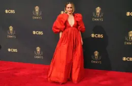 Sep 19, 2021; Los Angeles, CA, USA; Sarah Paulson arrives at the 73rd Emmy Awards at L.A. Live. Mandatory Credit: Robert Hanashiro-USA TODAY. Sarah Paulson continues to honor Diane Keaton by sharing some personal messages while remembering her friend.
