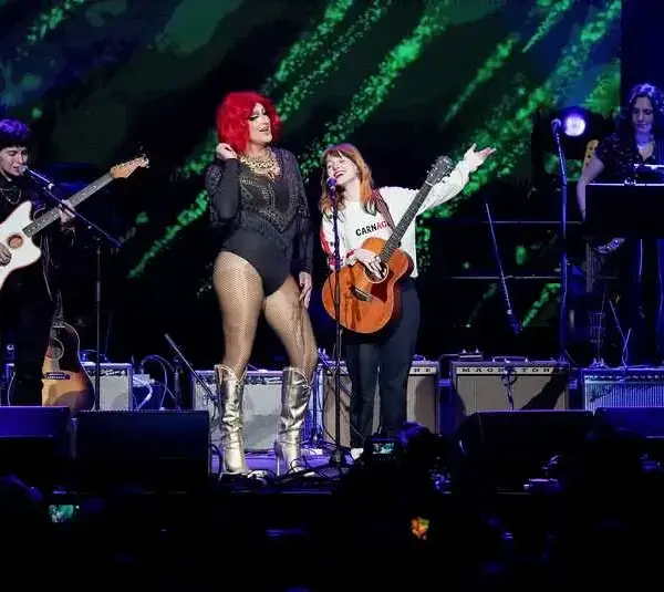 Hayley Williams performs during the Love Rising concert at Bridgestone Arena in Nashville, Tenn., Monday, March 20, 2023. Loverising 032123 An 011