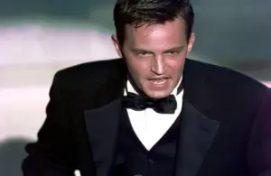 September 14, 1997; Los Angeles, CA; Matthew Perry is a presenter at the 49th Annual Emmy Awards. Mandatory Credit: Bob Riha Jr./USA TODAY-USA TODAY NETWORK