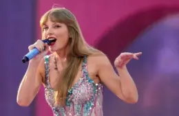 Taylor Swift on stage during her Eras Tour