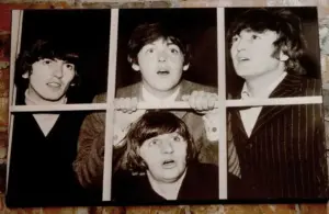 A piece of Beatles memorabilia that will be up for auction from Sgt. Pepper's Cafe is seen on Tuesday, Sept. 30, 2025, in Springfield. The auction is set for Tuesday, Oct. 14 at 10 a.m. at 3141 Baker Drive.