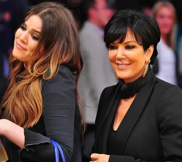 January 16, 2012; Los Angeles, CA, USA; Television personalities Khloe Kardashian (left) and Kris Jenner following the Los Angeles Lakers 73-70 victory against the Dallas Mavericks at Staples Center. Mandatory Credit: Gary A. Vasquez-Imagn Images